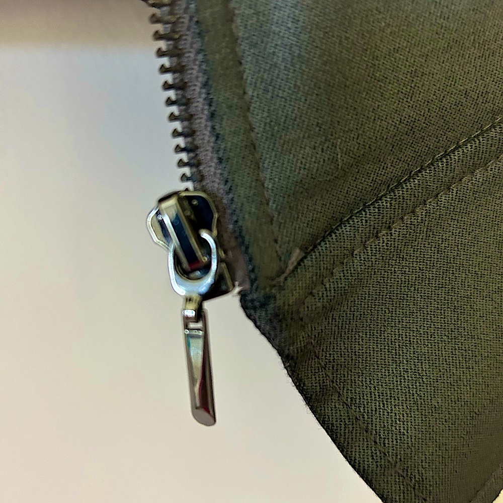 White House Black Market leather look jacket